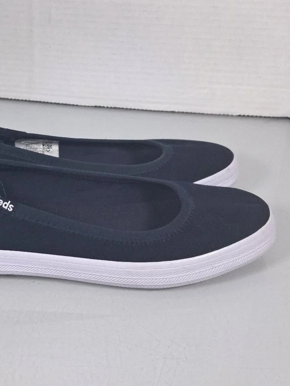 Keds Blue Canvas Slip On Shoes Loafers Women's Size 5.5 Comfort Flats